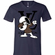 Inktee Store - Snoopy Louis Vuitton Dabbing V-Neck T-Shirt Image