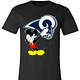 Inktee Store - Mickey Mouse Dabbing Los Angeles Rams Premium T-Shirt Image