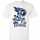 Inktee Store - Mickey Donald Goofy The Three Tennessee Titans Football Men'S T-Shirt Image