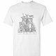 Inktee Store - Odin On His Throne Norse Viking Mythology Allfather Men'S T-Shirt Image