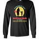 Inktee Store - Farmer Farmer By Day Super Dad By Night Long Sleeve T-Shirt Image