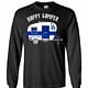Inktee Store - Los Angeles Dodgers Happy Camper Long Sleeve T-Shirt Image
