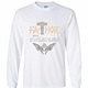 Inktee Store - Mens Fathor Like Dad Hugin And Munin Valknut Tsh Long Sleeve T-Shirt Image