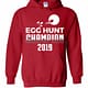 Inktee Store - Egg Hunt Champion 2019 Funny Dad Pregnancy Announcement Easter Hoodies Image