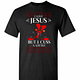 Inktee Store - I Love Jesus But I Cuss A Little Deadpool Men'S T-Shirt Image