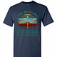 Inktee Store - Dragonfly Sing Me A Song Retro Vintage Sunset Men'S T-Shirt Image