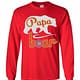 Inktee Store - Chicago Cubs Papa Bear Long Sleeve T-Shirt Image