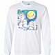 Inktee Store - Last Jedi Porg Three Jean Moon Long Sleeve T-Shirt Image
