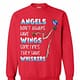 Inktee Store - Angels Don'T Always Have Wings Sometimes Sweatshirt Image