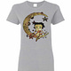 Inktee Store - Betty Boop Sitting On The Moon Women'S T-Shirt Image