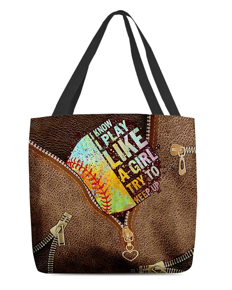 I Know I Play Like A Girl All-Over Tote