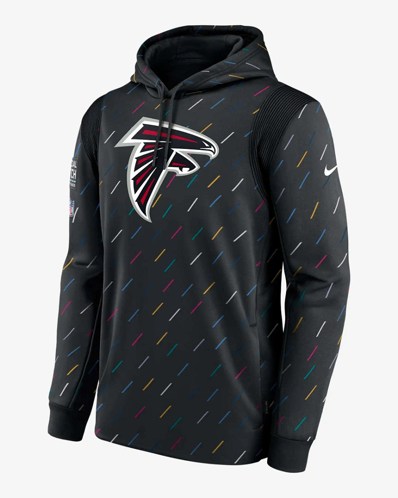 Nfl Atlanta Falcons Team Therma Crucial Catch Pullover Hoodie