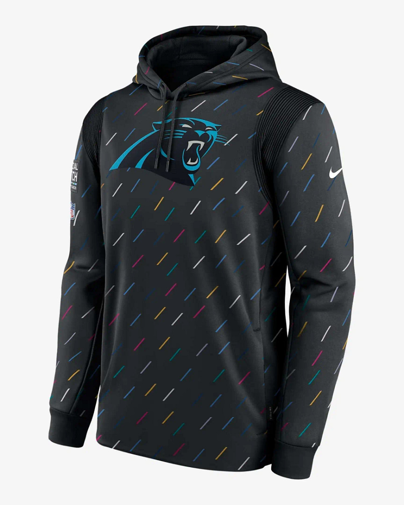 Nfl Carolina Panthers Team Therma Crucial Catch Pullover Hoodie