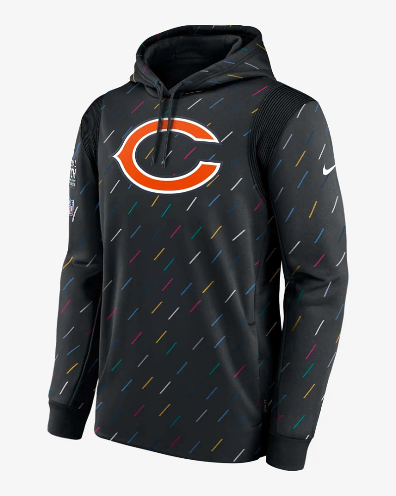 Nfl Chicago Bears Team Therma Crucial Catch Pullover Hoodie