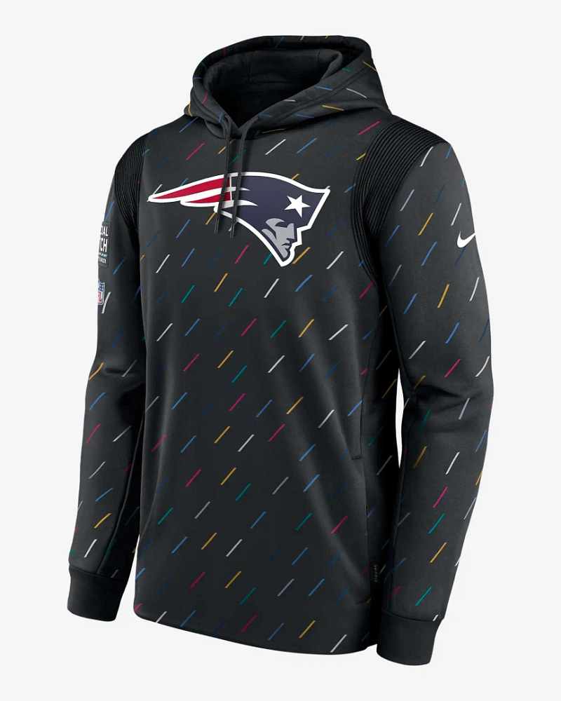 Nfl New England Patriots Team Therma Crucial Catch Pullover Hoodie