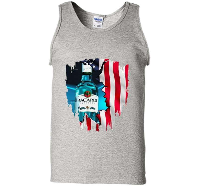 4th Of July Independence Day Bacardi Superior Wine Mens Tank Top