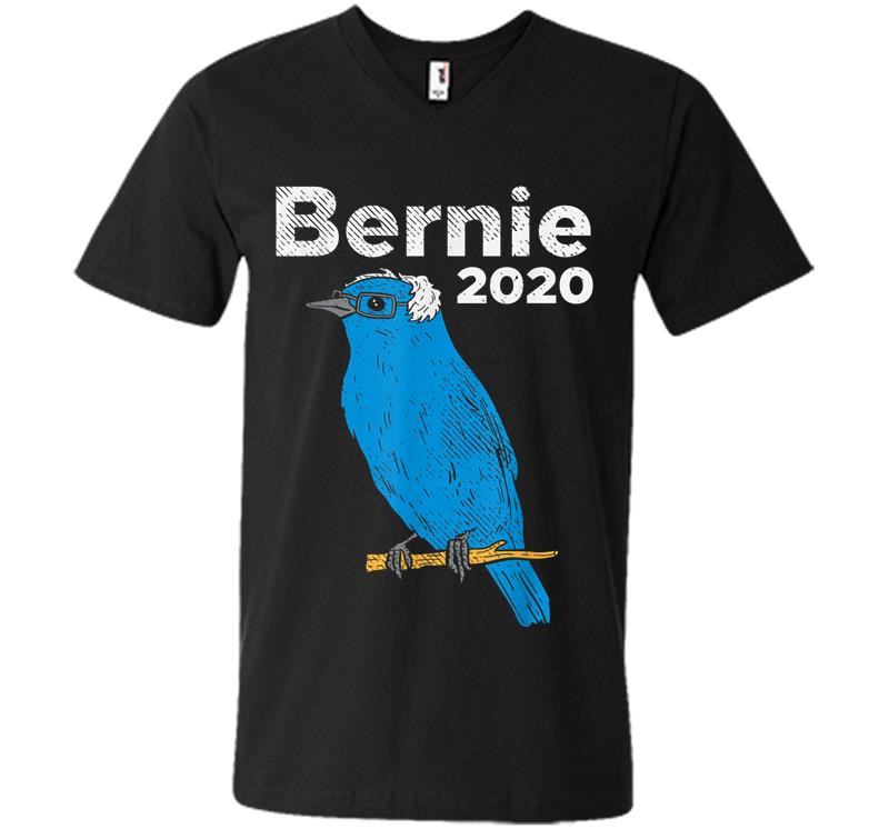 Bernie 2020 Blue Bird Sanders Funny 2020 Election President V-neck T-shirt