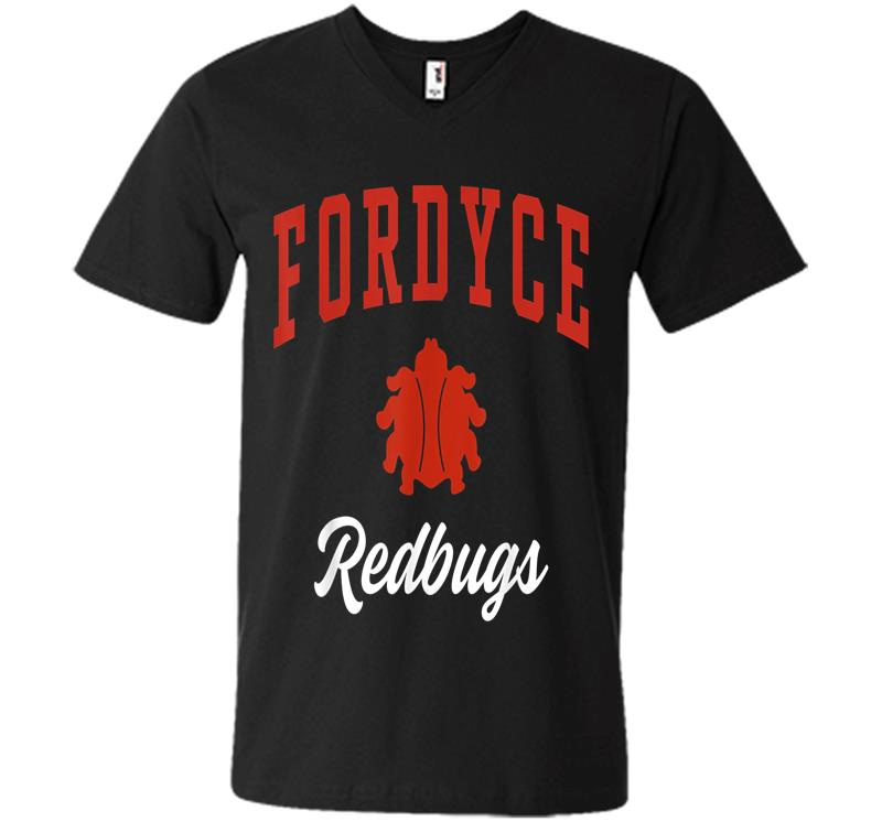 Fordyce High School Redbugs C3 V-neck T-shirt