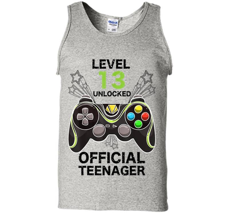 Funny Level 13 Unlocked Official Nager Cool Birthday Mens Tank Top