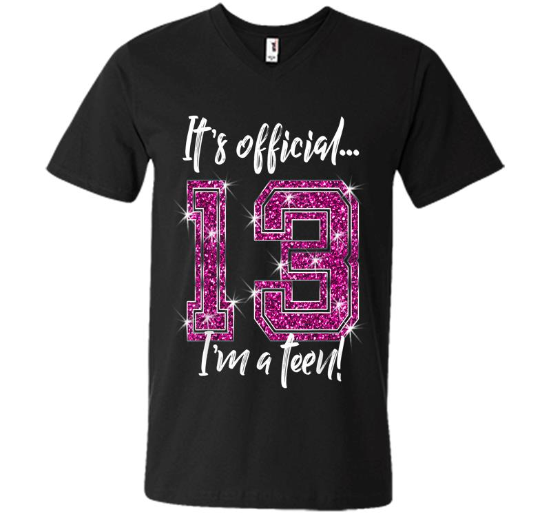 Funny Official 13th Birthday For Ns V-neck T-shirt