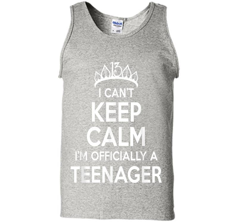 I Can't Keep Calm I'm An Official Nager 13th Birthday Mens Tank Top