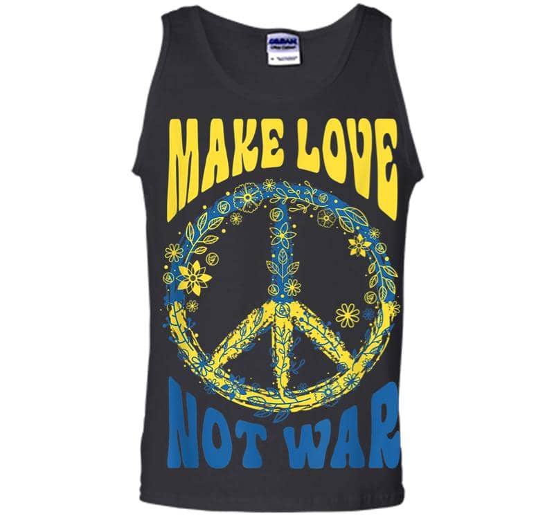 Make Love Not War Support Ukraine Men Tank Top