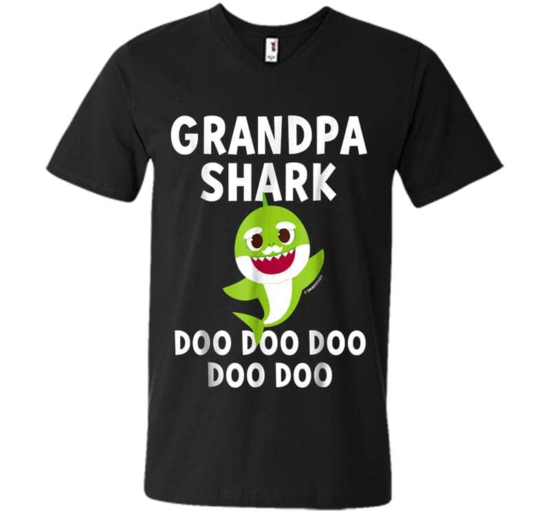 Pinkfong Grandpa Shark Official V-neck T-shirt