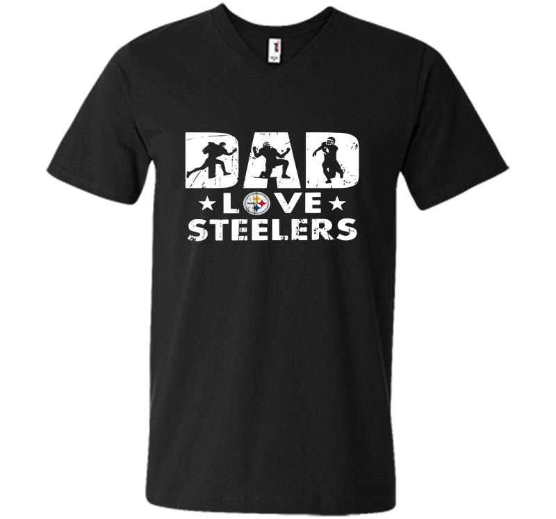 Pittsburgh Slers Dad Love Slers V-neck T-shirt