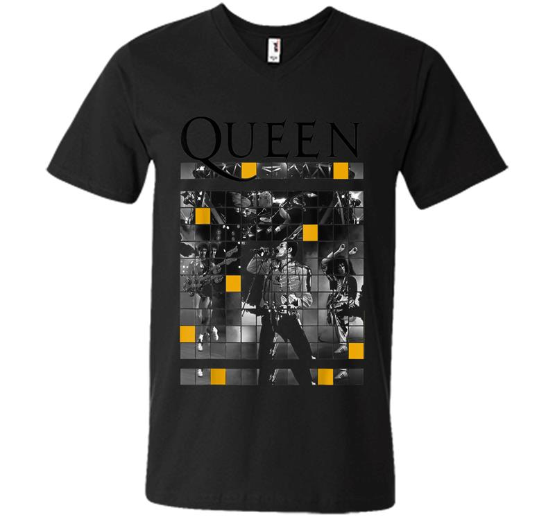 Queen Official Live Concert Blocks V-neck T-shirt