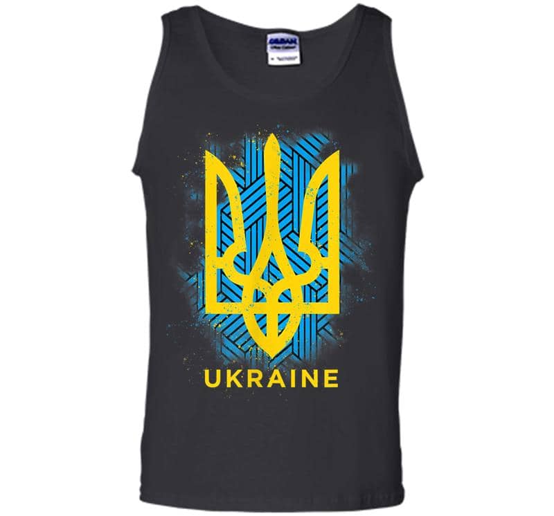 Ukraine Flag Symbol Men Tank Top