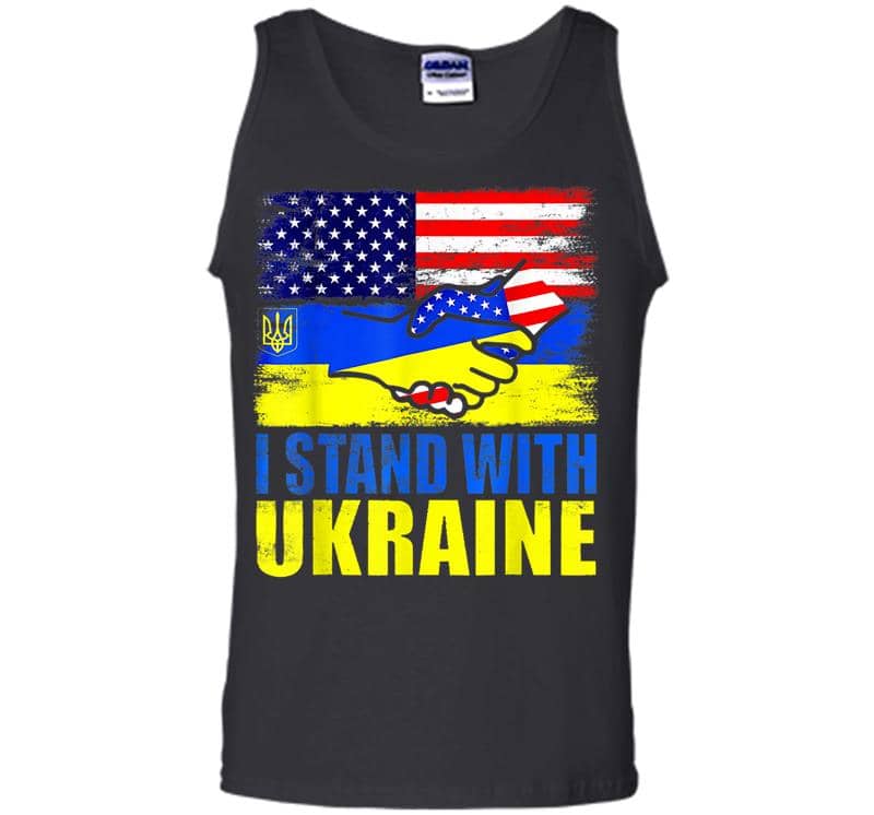 Ukraine I Stand With Ukraine Ukrainian Flag Support Men Tank Top