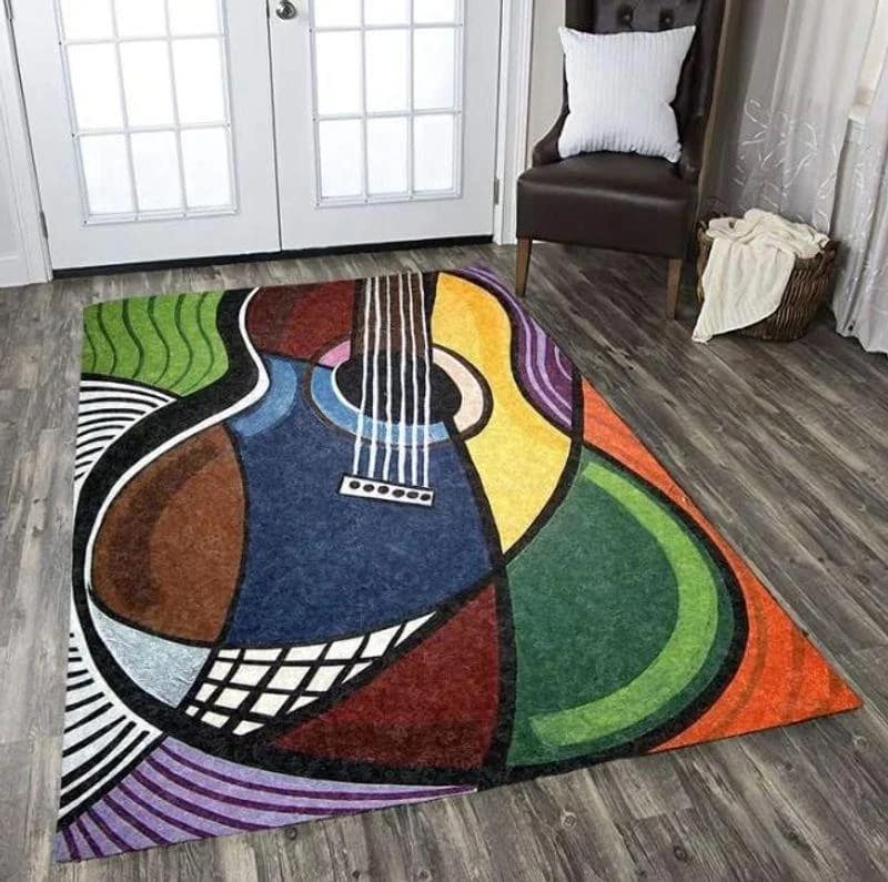 Beautiful Color Guitar Rectangle Limited Edition Amazon Best Seller Sku 266190 Rug
