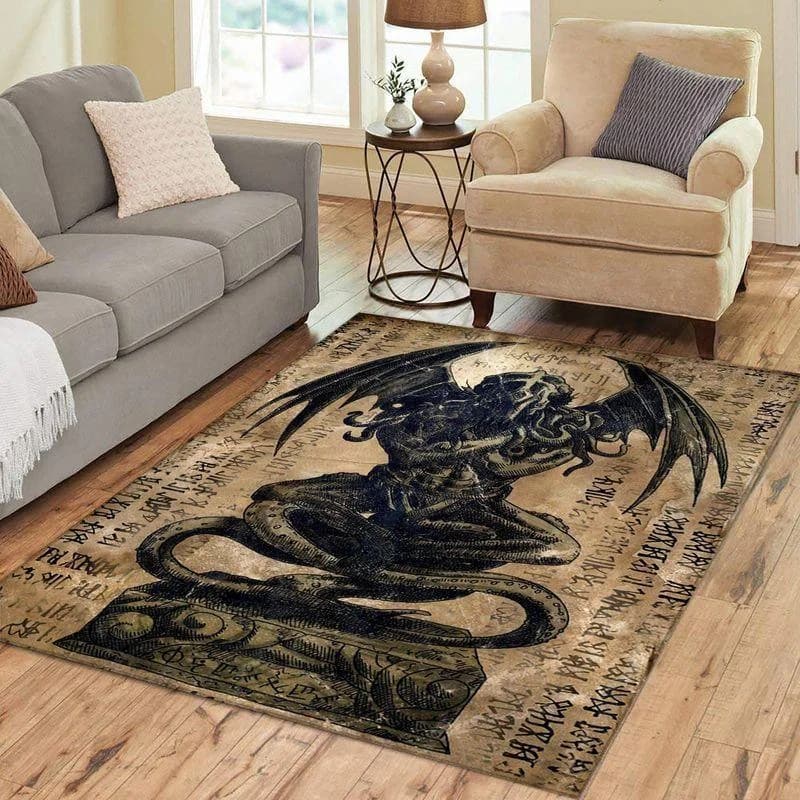 Cthulhu Lovecraft The Ancient Mighty Old God Area Limited Edition Amazon Best Seller Sku 262037 Rug