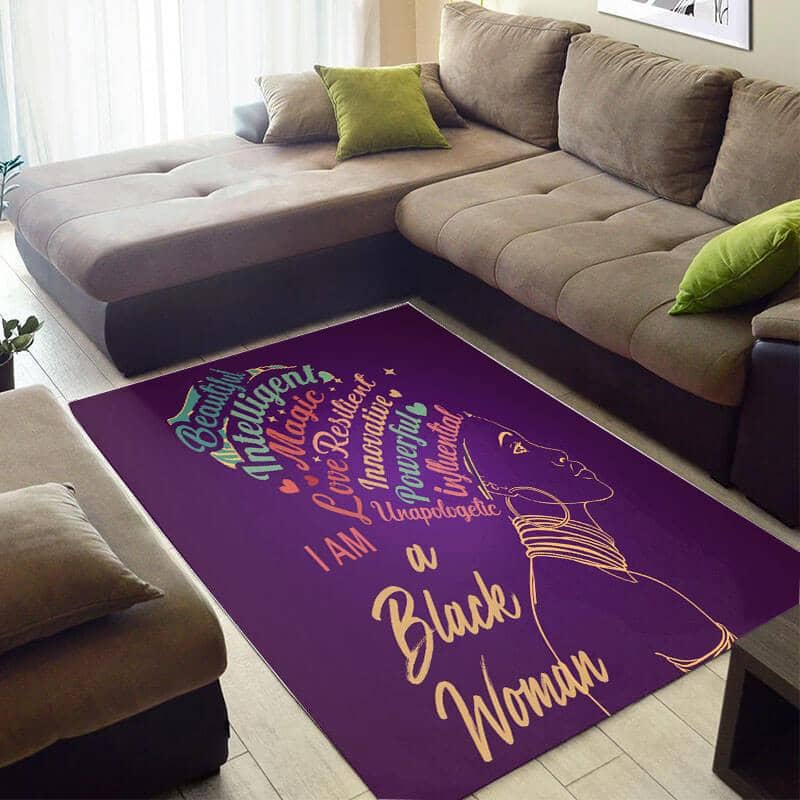 Beautiful African Style Fancy Print Lady Carpet Inspired Home Rug