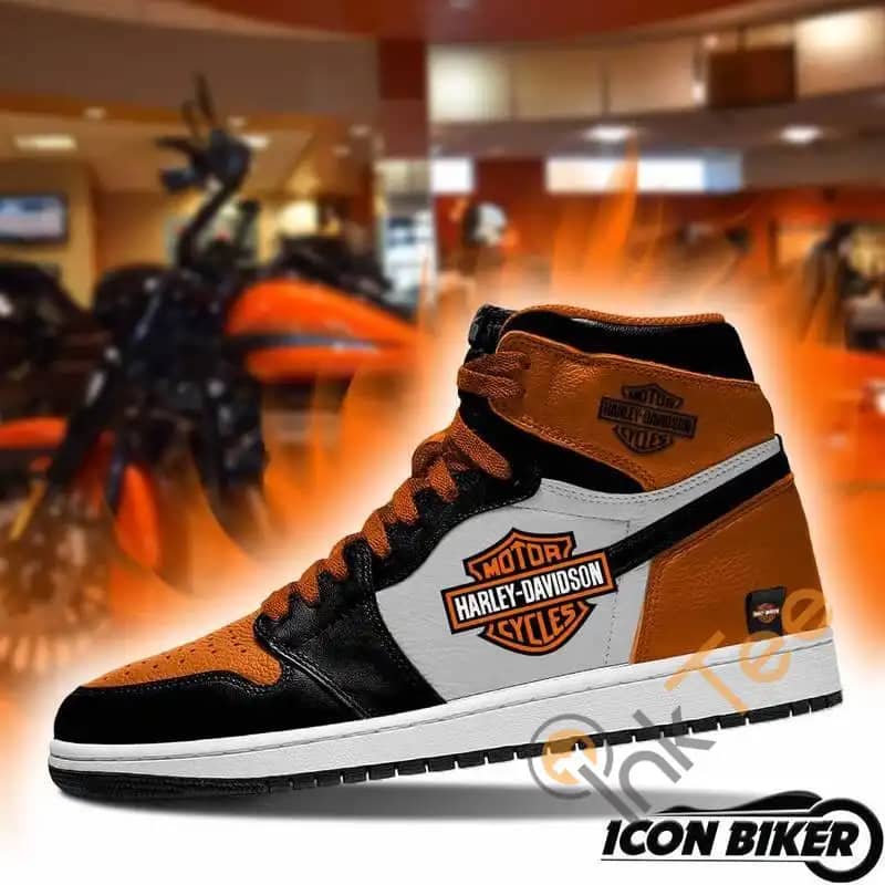 Harley Davidson Motorcycle Harley Davidson Custom Sneakers It1143 Air Jordan Shoes