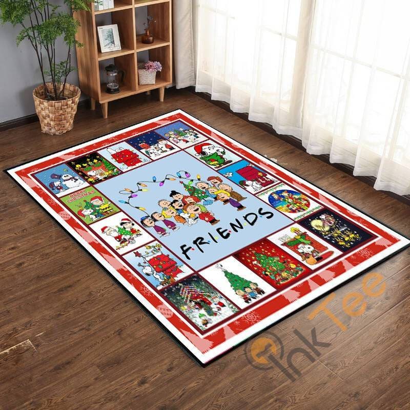 Snoopy And Friends Living Room Kitchen Bedroom Christmas Gift For Family Rug