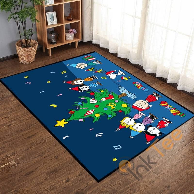 Snoopy Living Room Kitchen Bedroom Christmas Gift For Family Rug