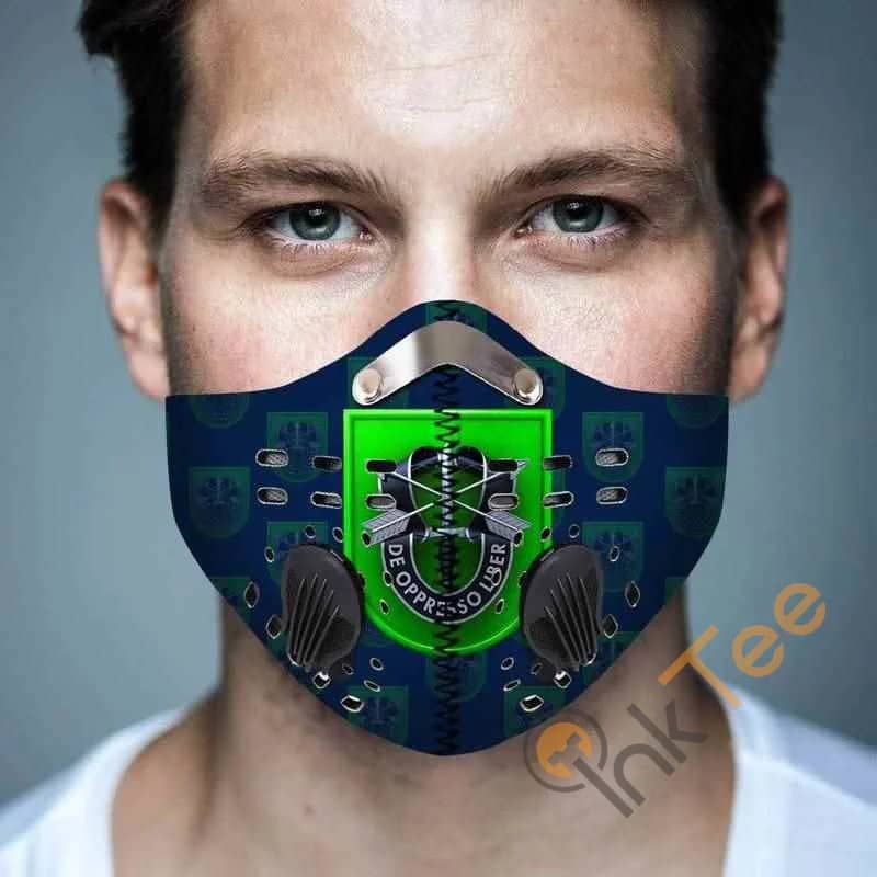 10th Special Forces Group Filter Activated Carbon Pm 2.5 Fm Face Mask