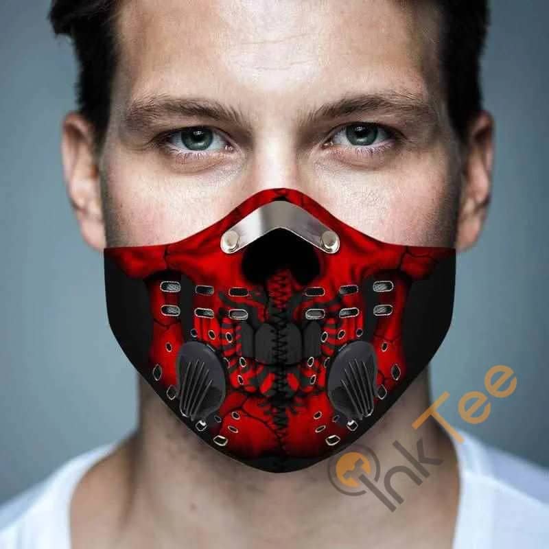 Albania Skull Filter Activated Carbon Pm 2.5 Fm Face Mask