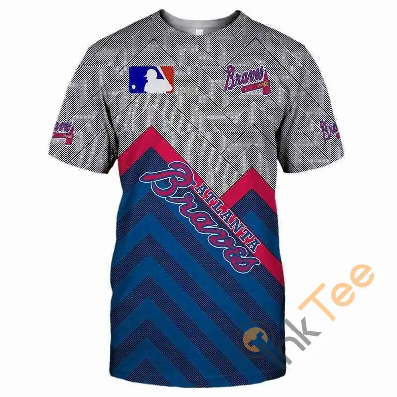 MLB T Shirts 3D Atlanta Braves T Shirts Cheap For Fans 3D T-shirts