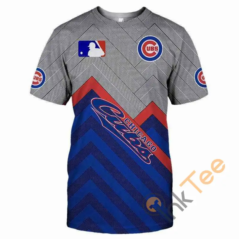 MLB T Shirts 3D Chicago Cubs T Shirts Cheap For Fans 3D T-shirts