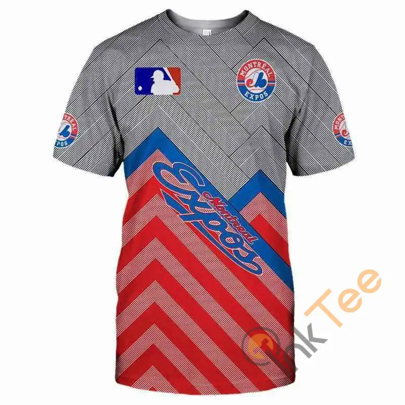 MLB T Shirts 3D Montreal Expos T Shirts Cheap For Fans 3D T-shirts