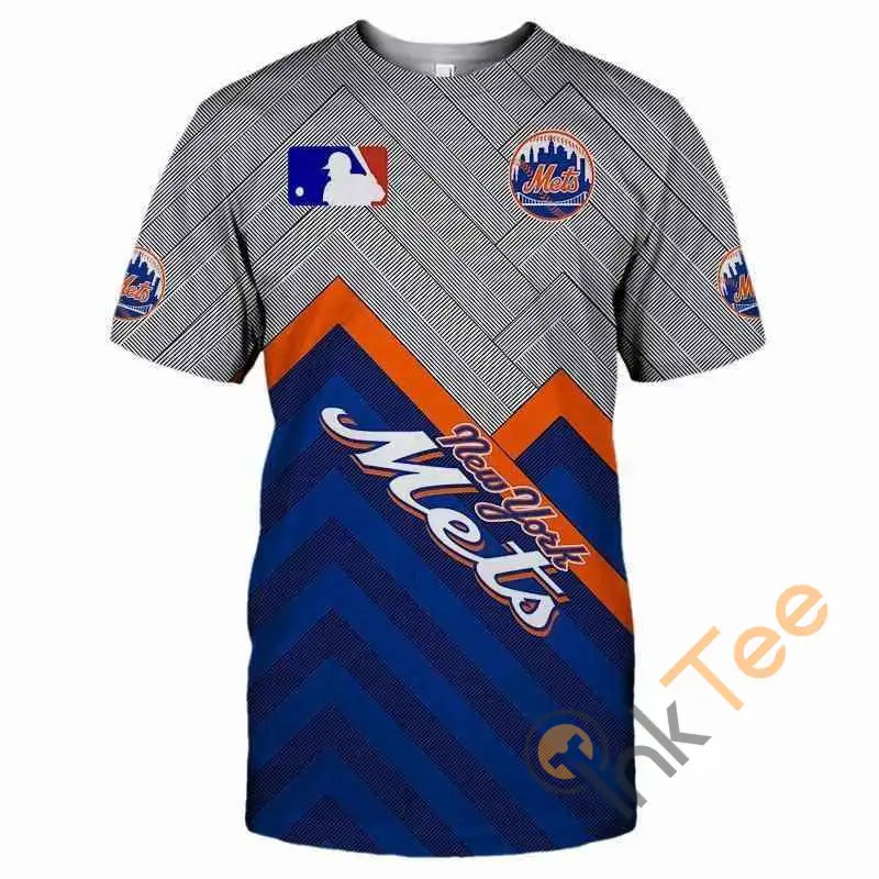 MLB T Shirts 3D New York Mets T Shirts Cheap For Fans 3D T-shirts