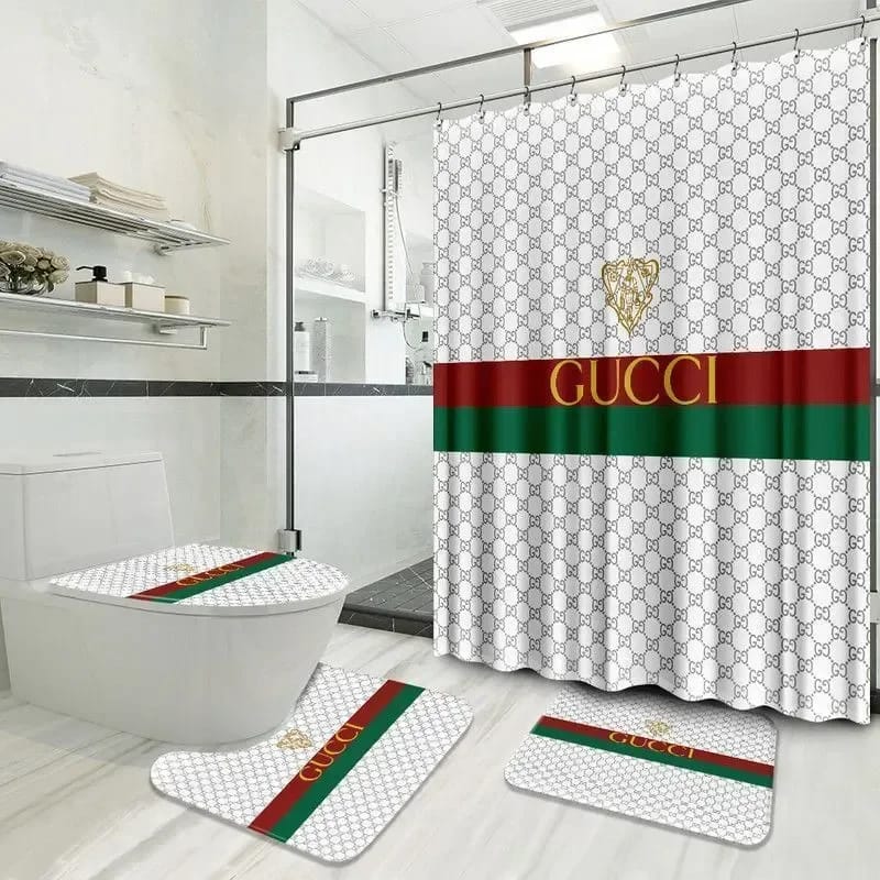 Gucci Red Green White Limited Luxury Brand Bathroom Sets
