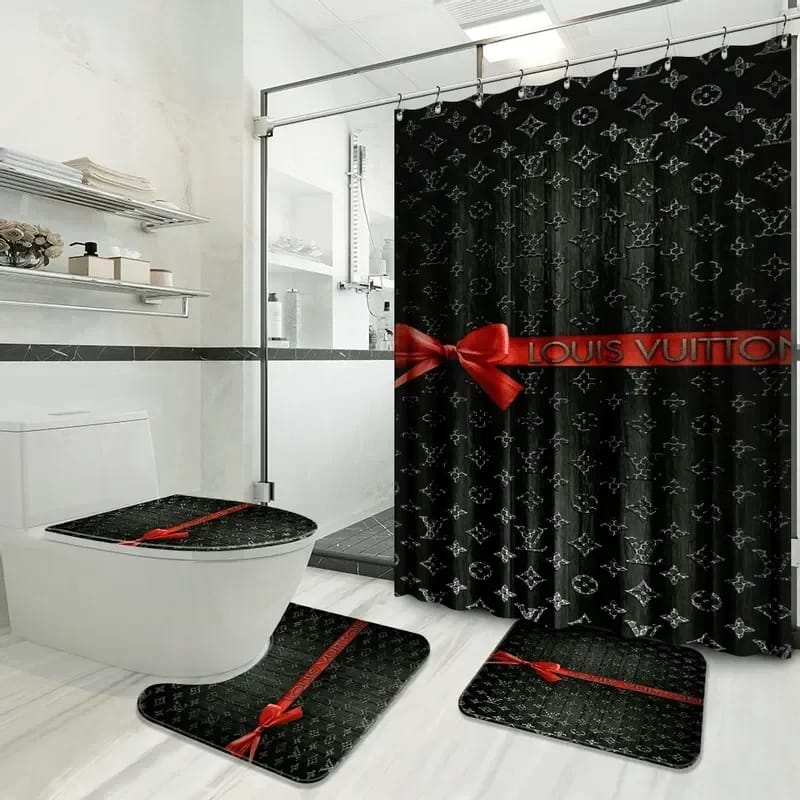Louis Vuitton Logo Limited Luxury Brand Bathroom Sets