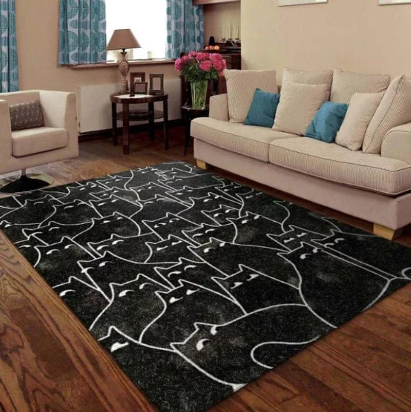 Crazy Cat Rectangle Limited Edition Amazon Best Seller Sku 262563 Rug