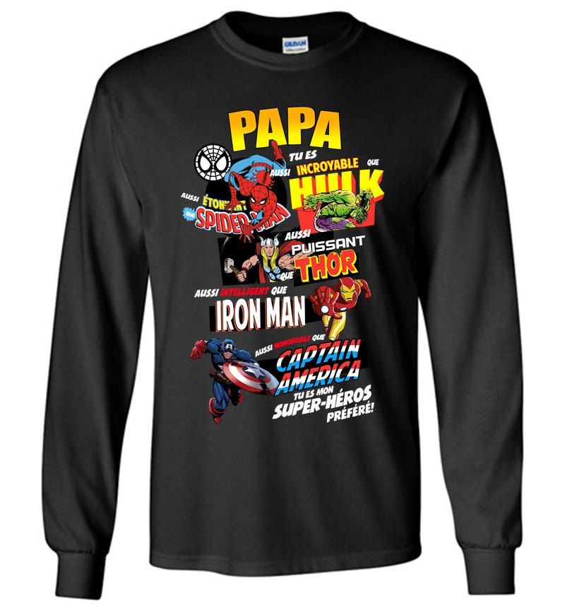 Avenger Superhero Marvel Characters Long Sleeve T-Shirt