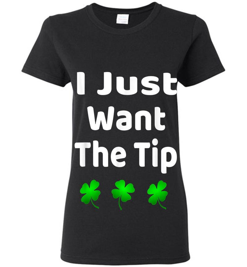 Bartender St Patricks Day Funny Just The Tip Womens T-Shirt