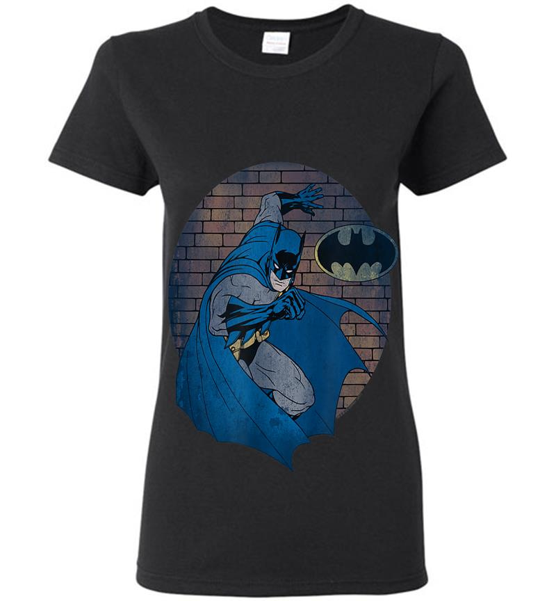 Batman In The Spotlight Womens T-Shirt