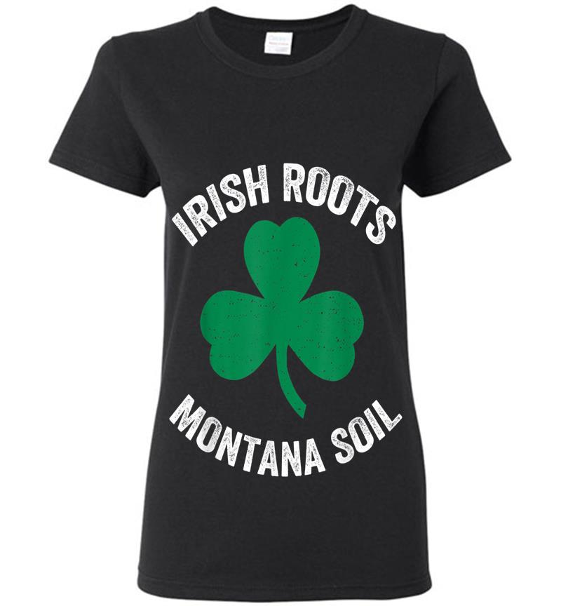 Butte Montana St. Patrick'S Day Irish Shamrock Womens T-Shirt